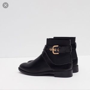 Zara Leather Booties